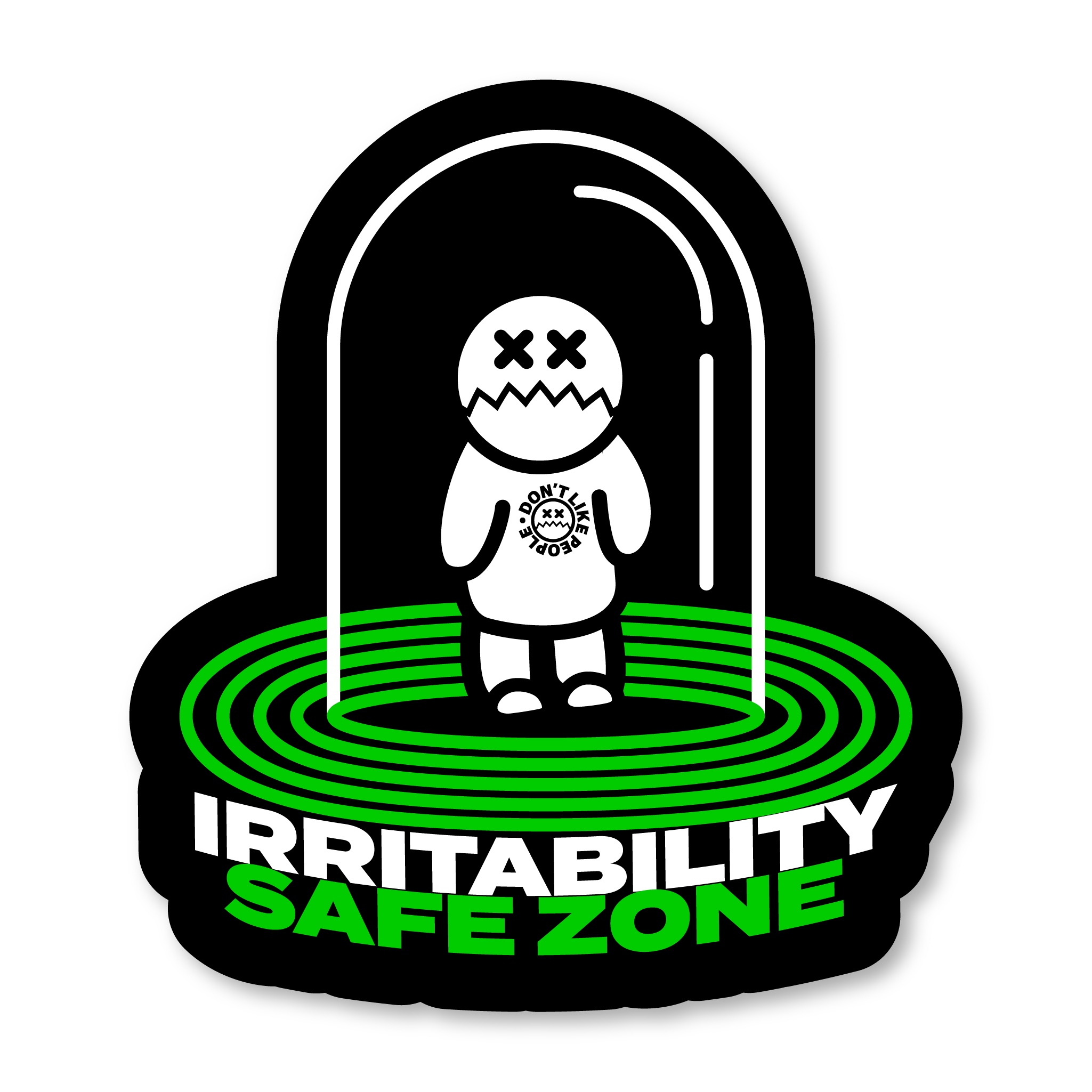Irritability Safe Zone Sticker