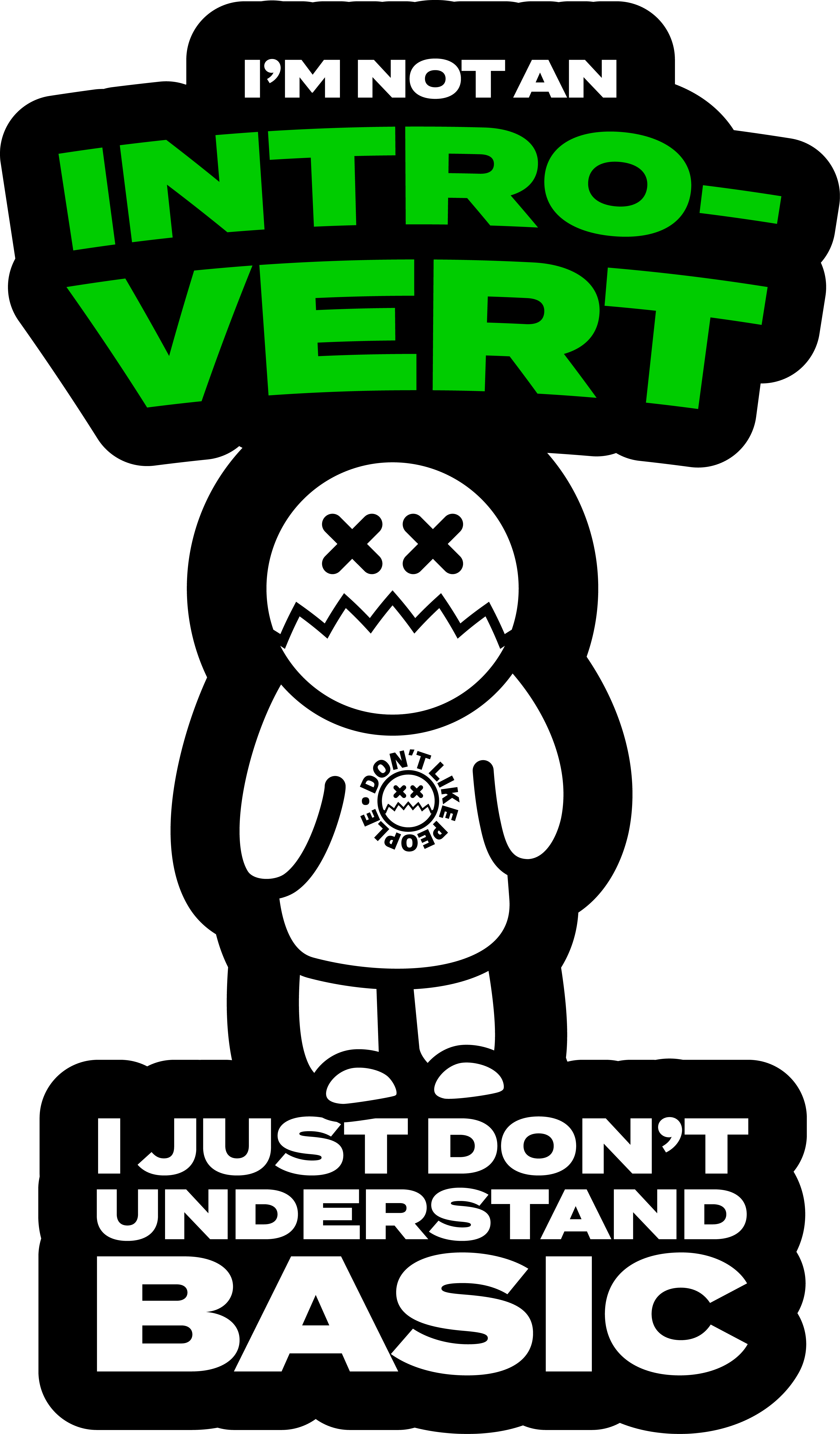 I'm an Introvert Sticker